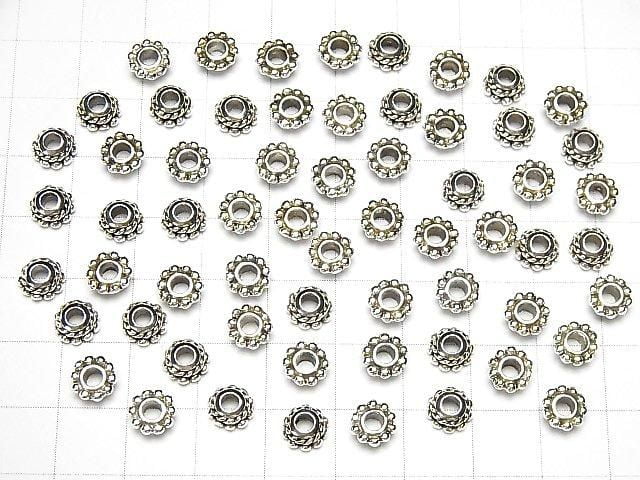 Silver925  Rondelle 6x6x3mm 2pcs