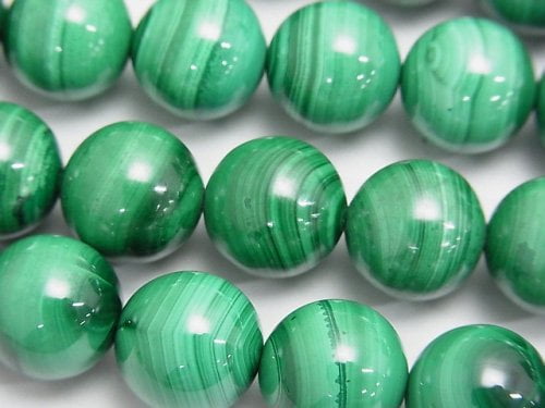 Malachite, Round Gemstone Beads