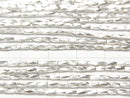 Karen Silver Faceted Nugget Beads 3x1.2x1.2mm 1/4 or 1strand beads (aprx.27inch/68cm)