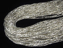 Karen Silver Faceted Nugget Beads 3x1.2x1.2mm 1/4 or 1strand beads (aprx.27inch/68cm)