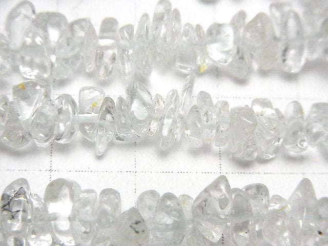 [Video] Natural White Topaz AAA- Chips (Small Nugget ) 1strand (aprx.32inch/80cm)