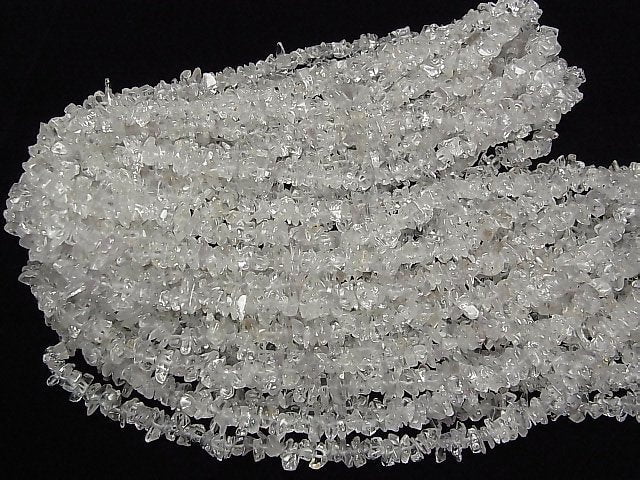 [Video] Natural White Topaz AAA- Chips (Small Nugget ) 1strand (aprx.32inch/80cm)