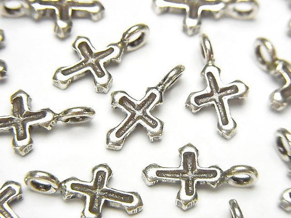 Karen Silver Cross Motif Charm 14x8mm 1pc