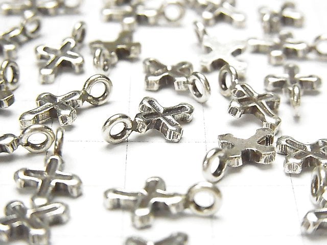 Karen Silver Cross Motif Charm 14x8mm 1pc