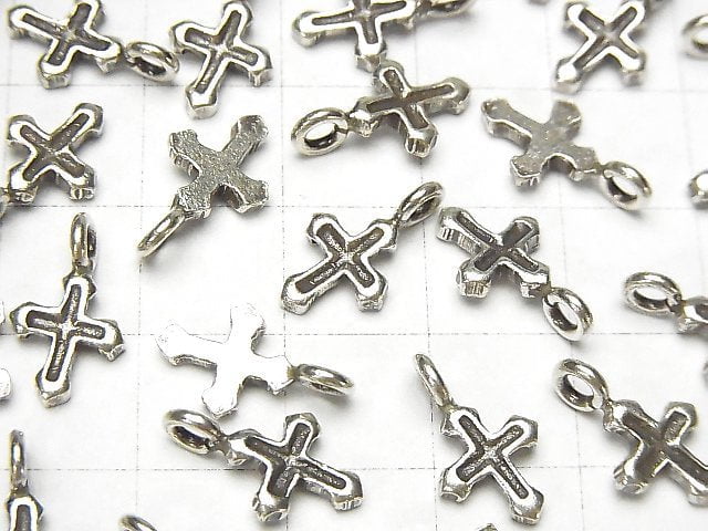 Karen Silver Cross Motif Charm 14x8mm 1pc