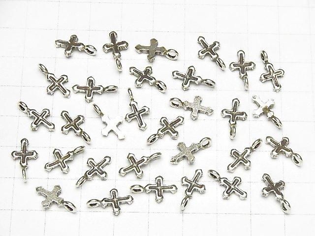 Karen Silver Cross Motif Charm 14x8mm 1pc