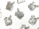 Karen Silver Bird Charm 12x10x1.1mm 2pcs