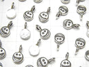 Karen Silver Smile Coin Charm 10x6x2mm 1pc