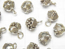 Karen Silver Fruit Charm 12x8x8mm [White Silver] [Oxidized Silver] 1pc