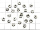 Karen Silver Patterned Rondelle 6x6x2mm 5pcs