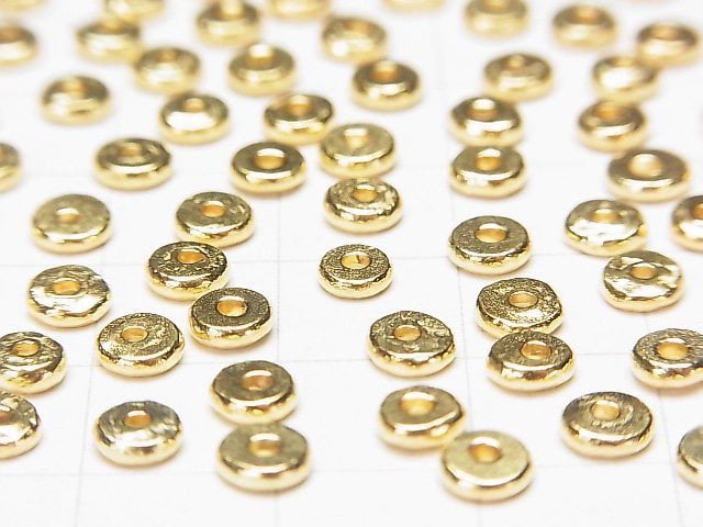 Karen Silver Roundel (Disc) 5x5x1.5mm 18KGP 10pcs