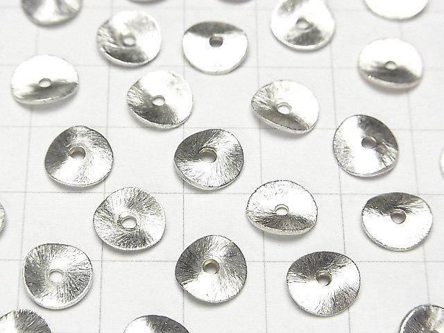 Karen Silver Rondelle (Discs) [6mm][8mm][10mm][12mm] Center Hole 5pcs