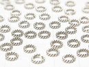 Karen Silver Rope Ring (Opening Type) 4mm, 4.5mm, 5.5mm, 6mm, 8mm 10pcs