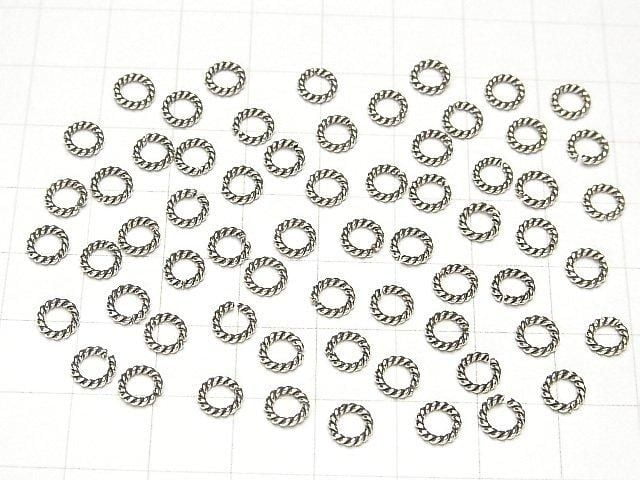 Karen Silver Rope Rings (Open/Close Type) 4mm, 4.5mm, 5.5mm, 6mm, 8mm (10pcs)