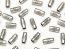Karen Silver Ornament Tube 6x2.5x2.5mm 10pcs