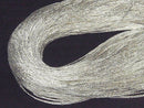 Karen Silver Tube 1x0.8x0.8mm White Silver Half or 1 Strand Beads (approx. 26 inches/66 cm)