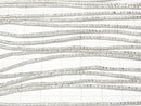 Karen Silver Rondelle (Tube) 1.5x1.5x1.5mm 1/4 or 1 strand beads (approx. 27 inches/68 cm)