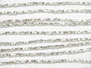 Karen Silver Cube Shape 1.2x1.2x1.2mm White Silver 1/4 or 1strand beads (aprx.27inch/68cm)