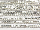 Karen Silver Cube Shape 2.5x2.5x2.5mm White Silver 1/4 or 1strand beads (aprx.25inch/62cm)