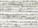 Karen Silver Cube Shape 2.5x2.5x2.5mm White Silver 1/4 or 1strand beads (aprx.25inch/62cm)