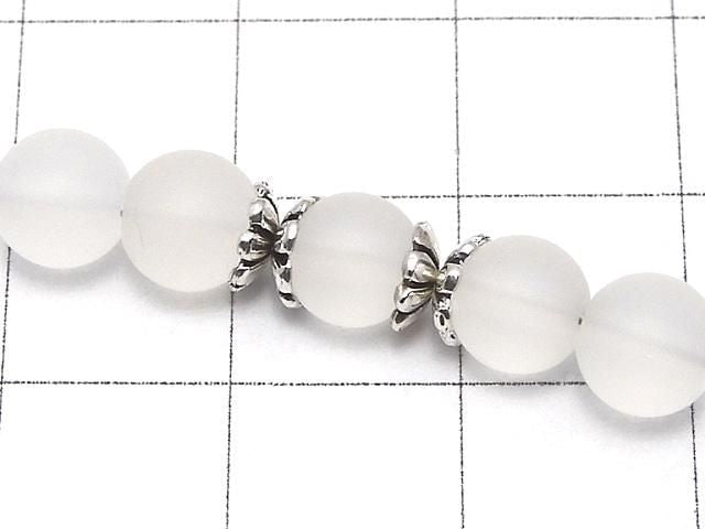 Silver 925 Bead Caps 5x5x1.5mm Oxidized Finish 10pcs