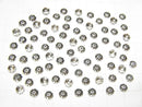 Silver925 Bead Caps 5x5x1.5mm Oxidized Finish 10pcs