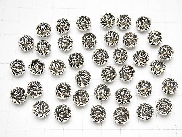 Silver925 Design Round 9mm 1pc