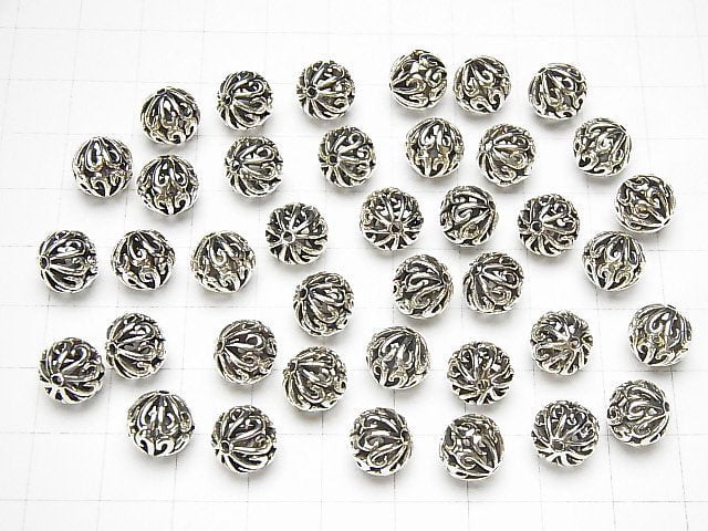 Silver925 design Round 9mm 1pc