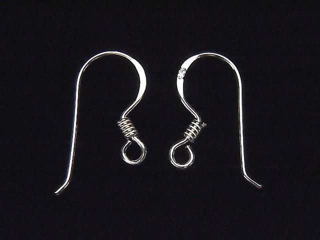 Silver925  Earwire 15x9mm No coating  2pairs