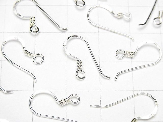 Silver925  Earwire 15x9mm No coating  2pairs