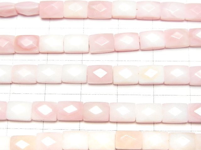 [Video] Queen Conch Shell AAA Faceted Rectangle 7x5mm 1/4 or 1strand beads (aprx.15inch/38cm)