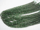 Green Quartz Faceted Button Rondelle 5 x 5 x 3 mm half or 1 strand beads (aprx.15 inch / 38 cm)
