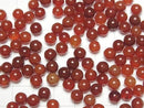 [Video] Red Agate AAA Half Drilled Hole Round 6mm 10pcs
