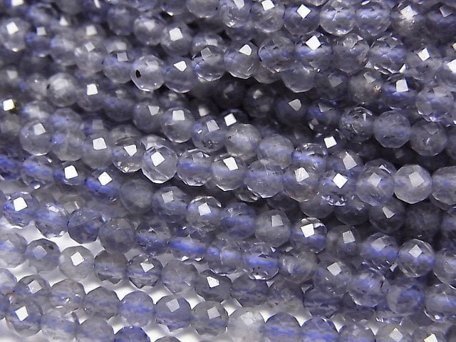 Faceted Round, Iolite Gemstone Beads