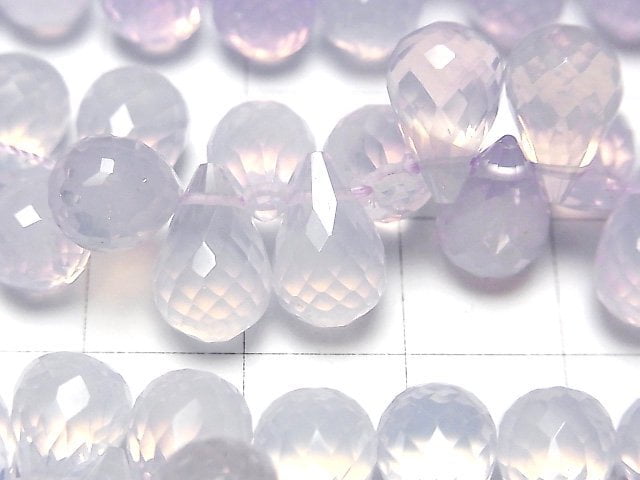 [Video] High Quality Scorolite AAA- Drop Faceted Briolette 1/4 or 1strand beads (aprx.4inch / 10cm)