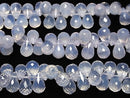 [Video] High Quality Scorolite AAA- Drop Faceted Briolette 1/4 or 1strand beads (aprx.4inch / 10cm)