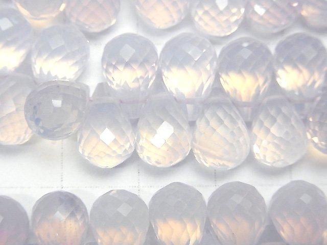 [Video]High Quality Scorolite AA++ Drop Faceted Briolette 1/4 or 1strand beads (aprx.4inch/10cm)