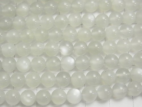 [Video] High Quality White-Light Gray Moonstone AAA Round 6mm half or 1strand beads (aprx.15inch / 38cm)