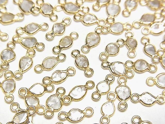 [Video] White Diamond Slice Freeform [Both Side] [18K Yellow Gold] 3pcs