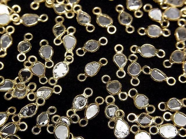 [Video] White Diamond Slice Freeform [Both Side] [18K Yellow Gold] 3pcs