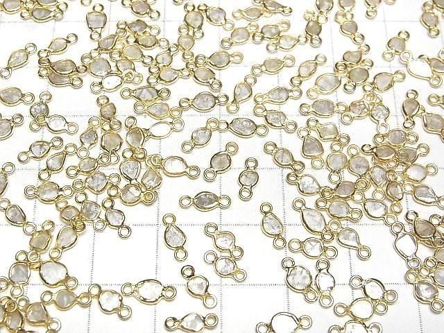 [Video] White Diamond Slice Freeform [Both Side] [18K Yellow Gold] 3pcs