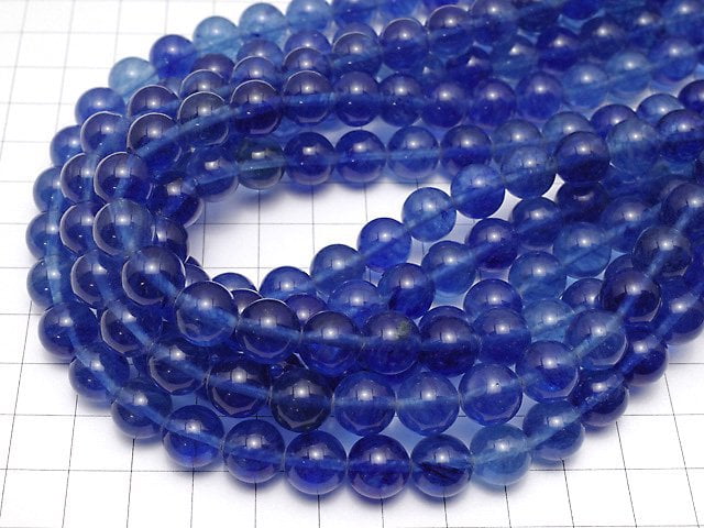 Blueberry Quartz Glass  Round 10mm 1strand beads (aprx.15inch/37cm)