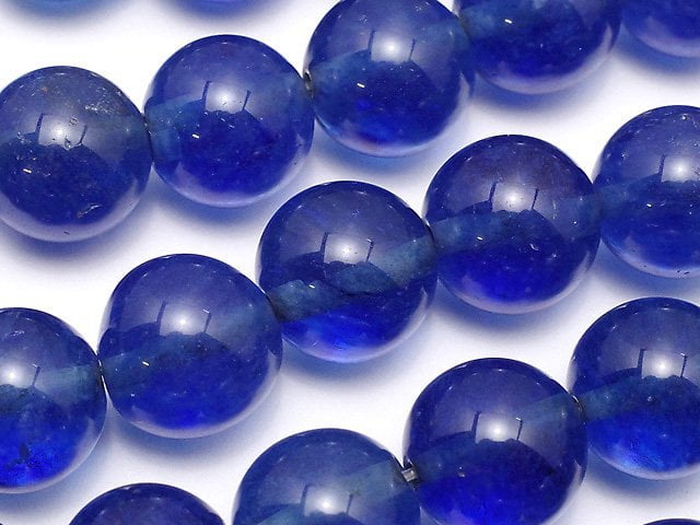 Cherry & Blueberry Quartz Glass, Round Synthetic & Glass Beads