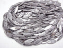 [Video] Gray color Shell Marquise 30x10x4mm 1strand beads (aprx.13inch/33cm)