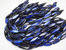 [Video] Blue color Shell Marquise 30x10x4mm 1strand beads (aprx.14inch / 34cm)