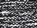 Onyx  Faceted Coin 8x8x4mm half or 1strand beads (aprx.15inch/36cm)