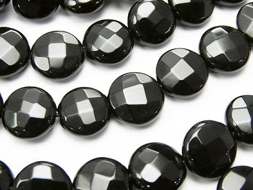 Coin, Onyx Gemstone Beads