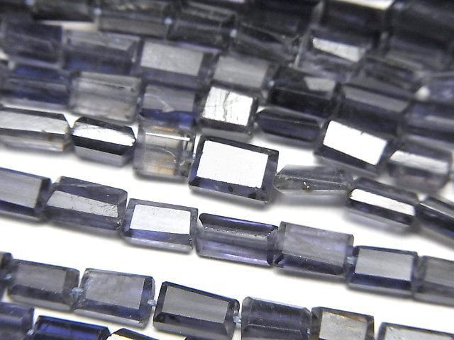 Iolite, Rectangle Gemstone Beads