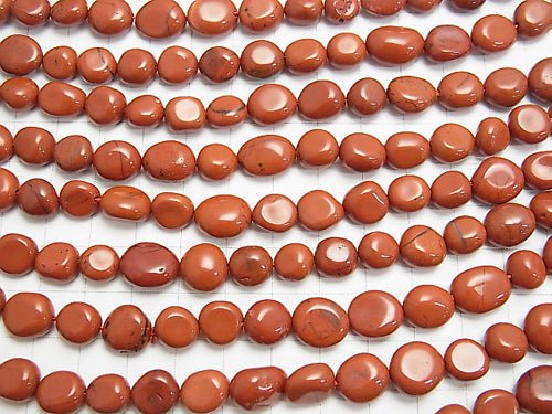 1strand $6.79! Red Jasper Flat Nugget 1strand beads (aprx.15inch / 38cm)