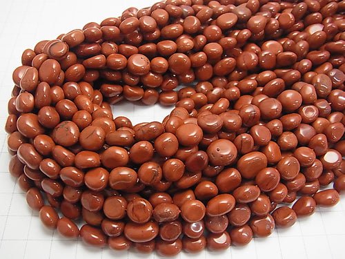 1strand $6.79! Red Jasper Flat Nugget 1strand beads (aprx.15inch / 38cm)